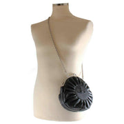 Vivienne Westwood Black Rosie Circle Frame Nappa Leather Bag