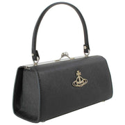 Vivienne Westwood Black Saffiano Doll XL Frame Purse