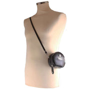 Vivienne Westwood Black Shiny Patent Mini Round Cross Body Bag