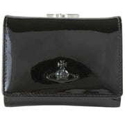 Vivienne Westwood Black Shiny Patent Small Frame Purse