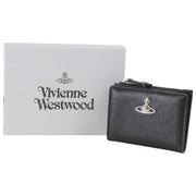 Vivienne Westwood Black Slim Flap Supple Leather Card Holder