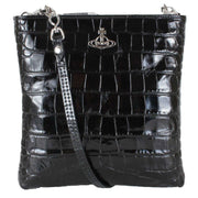 Vivienne Westwood Black Squire Square Crossbody Bag