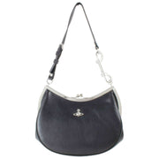 Vivienne Westwood Black Supple Leather Charm Frame Purse Handbag