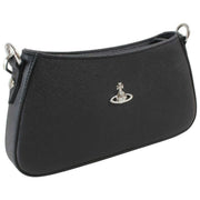 Vivienne Westwood Black Tasha Saffiano Shoulder Bag