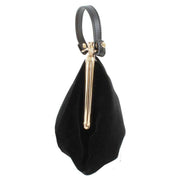 Vivienne Westwood Black Velvet Granny Frame Purse
