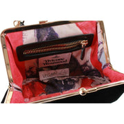 Vivienne Westwood Black Velvet Granny Frame Purse