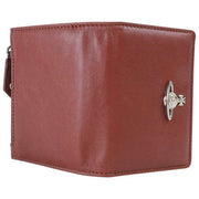 Vivienne Westwood Brown Slim Flap Supple Leather Card Holder
