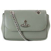 Vivienne Westwood Green Re Vegan Small Purse with Chain Bag