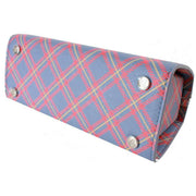 Vivienne Westwood Orange Doll XL Frame Saffiano Printed Tartan Bag
