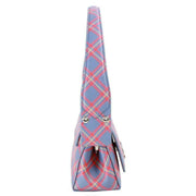 Vivienne Westwood Orange Hazel Saffiano Printed Tartan Small Handbag