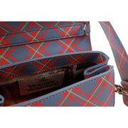 Vivienne Westwood Orange Hazel Saffiano Printed Tartan Small Handbag