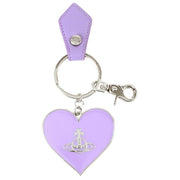 Vivienne Westwood Purple Re Vegan Mirror Heart Orb Keyring