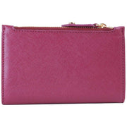 Vivienne Westwood Purple Saffiano Slim Flap Card Holder Purse