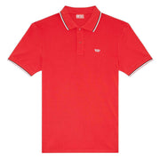 Diesel Red Smith D Logo Polo Shirt
