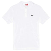 Diesel White Smith D Oval Patch Polo Shirt
