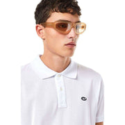 Diesel White Smith D Oval Patch Polo Shirt