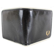 Fred Perry Black Classic Billfold Wallet