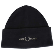 Fred Perry Black Graphic Beanie
