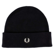 Fred Perry Black Merino Wool Beanie