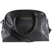 Fred Perry Black Pique Textured Grip Bag