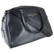 Fred Perry Black Scotch Grain Grip Bag
