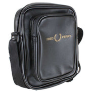 Fred Perry Black Scotch Grain Side Bag
