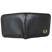 Fred Perry Black Tonal Billfold Wallet