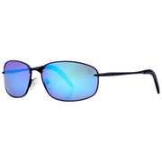 Freedom Black Metal Wrap Mono Block Sport Sunglasses