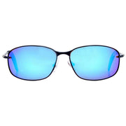 Freedom Black Metal Wrap Mono Block Sport Sunglasses