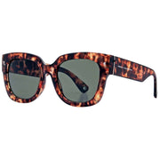 French Connection Brown Chunky D-Frame Sunglasses