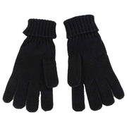 Lacoste Black Jersey Wool Gloves