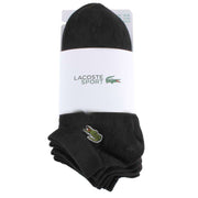 Lacoste Black Sports 3 Pack Trainer Socks