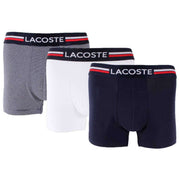 Lacoste Navy Iconic 3 Pack Trunks