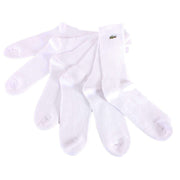 Lacoste White Sports High Cut 3 Pack Trainer Socks