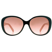 Lipsy London Black Angled Cat Eye Glam Sunglasses