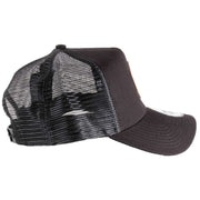 New Era Black 9FORTY Heritage Patch Trucker Cap
