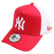 New Era Red New York Yankees Clean A Frame Trucker Cap