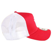 New Era Red New York Yankees Clean A Frame Trucker Cap
