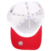 New Era Red New York Yankees Clean A Frame Trucker Cap