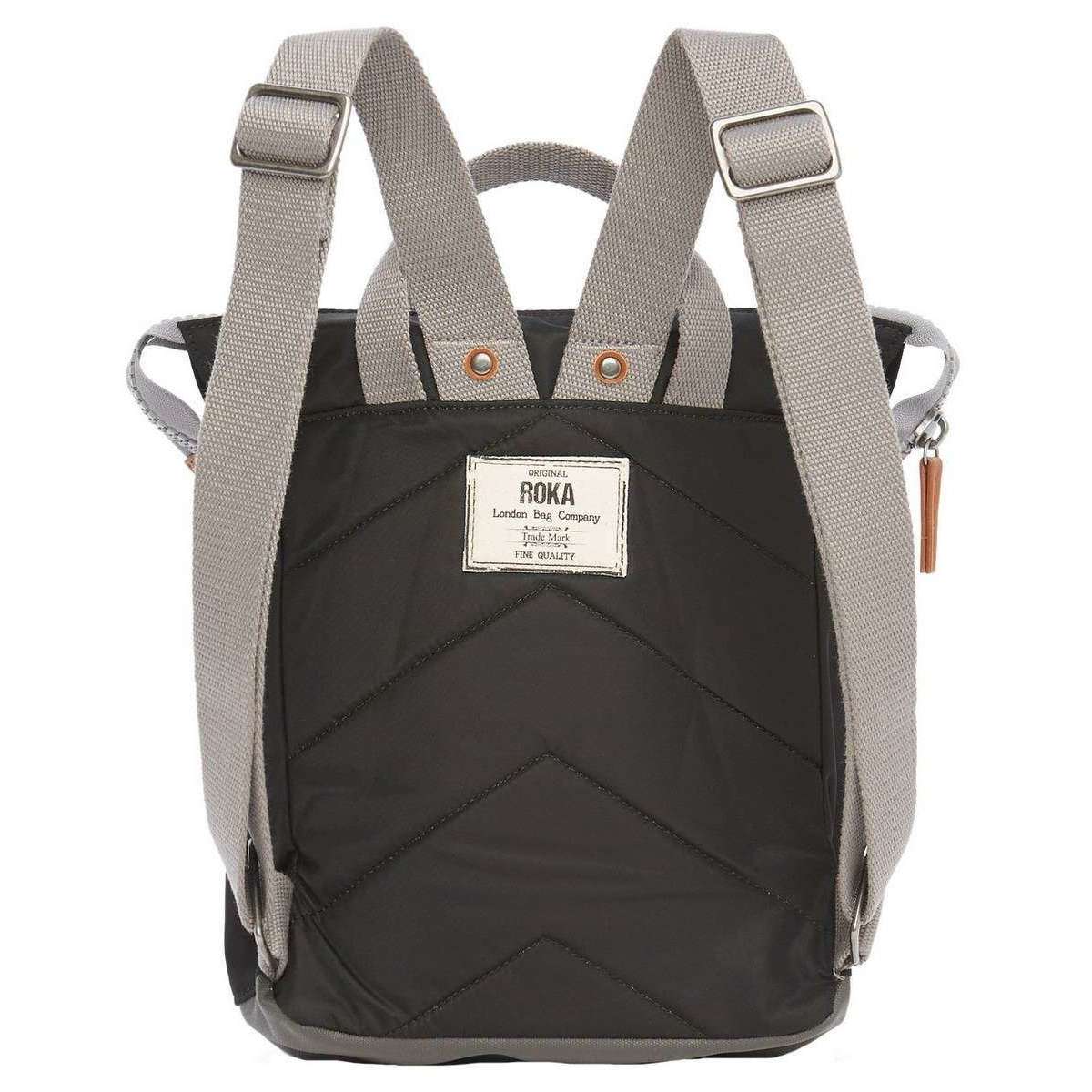 Roka Black Bantry B Small Sustainable Nylon Backpack | Grahams of Bath