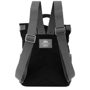 Roka Black Camden A Small Sustainable Nylon Backpack