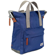Roka Blue Bantry B Small Sustainable Nylon Backpack