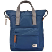 Roka Blue Bantry B Small Sustainable Nylon Backpack