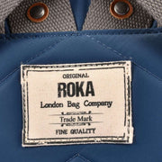 Roka Blue Bantry B Small Sustainable Nylon Backpack