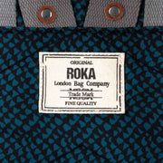Roka Blue Canfield B Medium Snake Print Sustainable Canvas Backpack