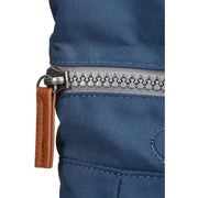 Roka Blue Canfield B Medium Sustainable Canvas Flannel Backpack