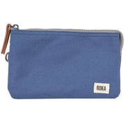 Roka Blue Carnaby Medium Sustainable Canvas Wallet