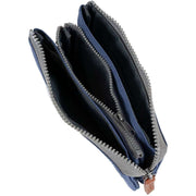 Roka Blue Carnaby Medium Sustainable Canvas Wallet