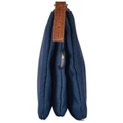 Roka Blue Carnaby Medium Sustainable Canvas Wallet