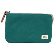 Roka Blue Carnaby Medium Sustainable Canvas Wallet
